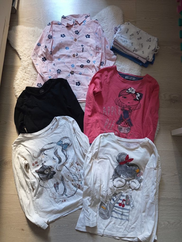 Zestaw koszulek z dł. Rękawem roz 98/104