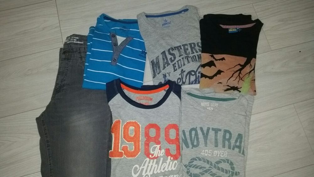 Zestaw paka ubrań r.152 Reserved Star Wars i inne