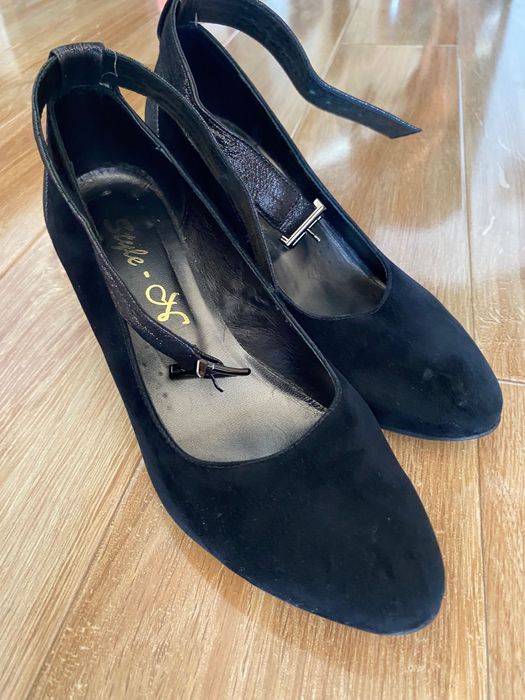 Туфлі жіночі замшеві, 38 розмір, 24 см устілка