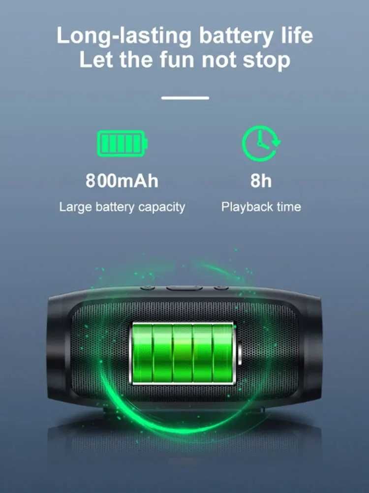 Głośnik Bluetooth Dual Speaker Stereo Przenośny Subwofer Bezprzewodowy