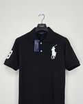 Ralph Lauren - Polo Preto 100% Algodão | Novo