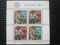 Bloco nº31 Europa CEPT 1980