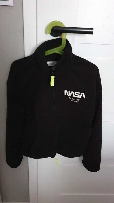 Polarowa bluza anorak NASA, H&M, r. 134-140