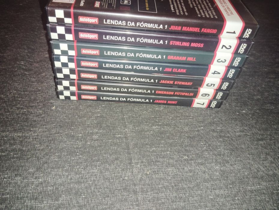 DVDs Coleção Lendas da Fórmula 1 Usados