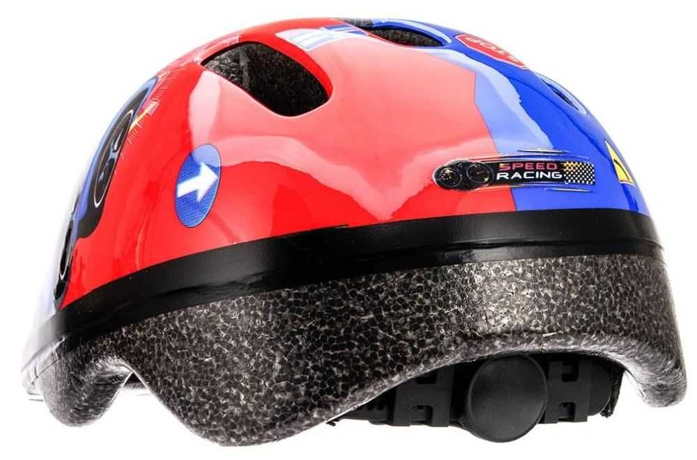 Dziecięcy kask rowerowy Meteor rozmiar S (48-52cm) wzór auto