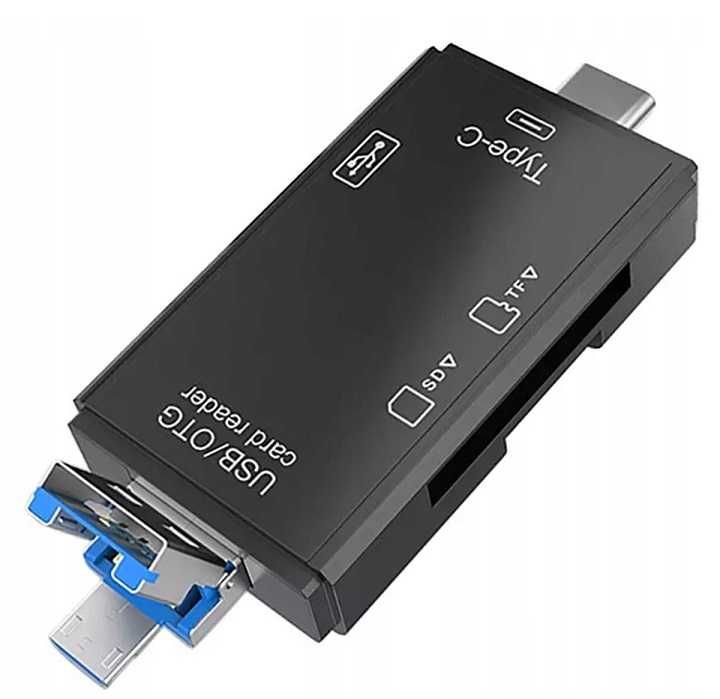 Multi Czytnik kart pamięci 5w1 USB C Pendrive OTG *VideoPlay Wejherowo