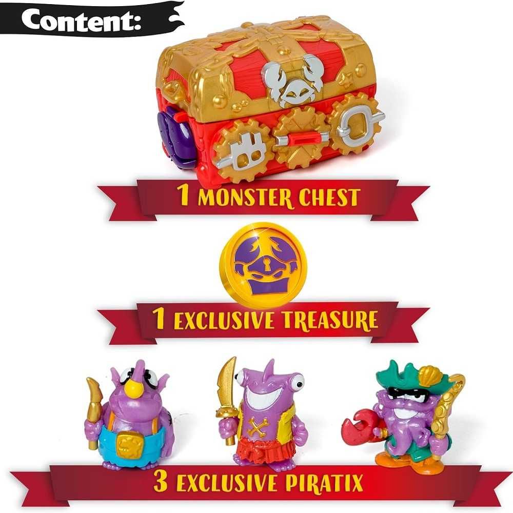 Magic Box Piratix Monster Treasure Zestaw skrzynia skarbów z potworem