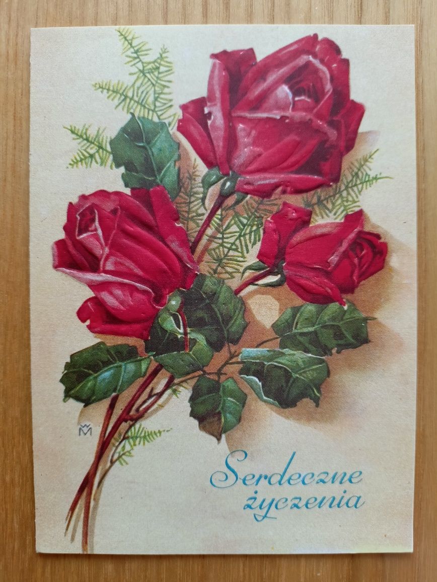 Kartki składane z różami