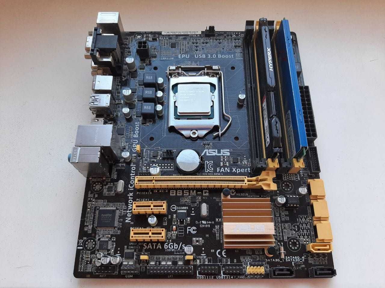 Комплект: Intel Core i5-4460 3.20GHz + Asus B85M-G + DDR3-1600 16Gb