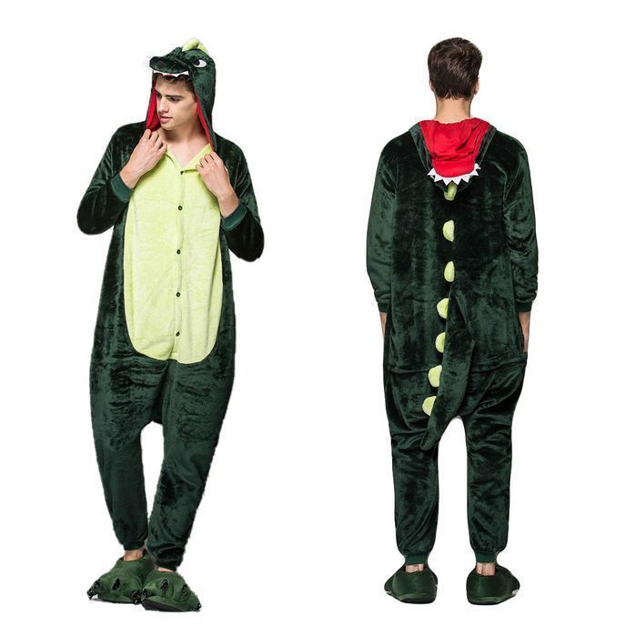 Piżama Onesie Kigurumi Kostium Przebranie Dinozaur S: 145-155cm