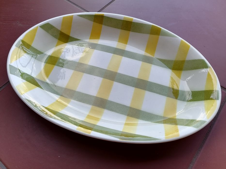 Patera  talerz owalny Glasgow krata 34 cm x 23 cm