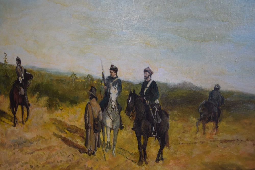 Obraz olejny Powstańczy patrol K.Polak wg Gierymskiego