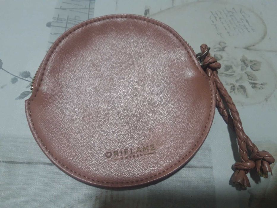 Кошелёк круглый пудровый монетница Орифлейм Oriflame