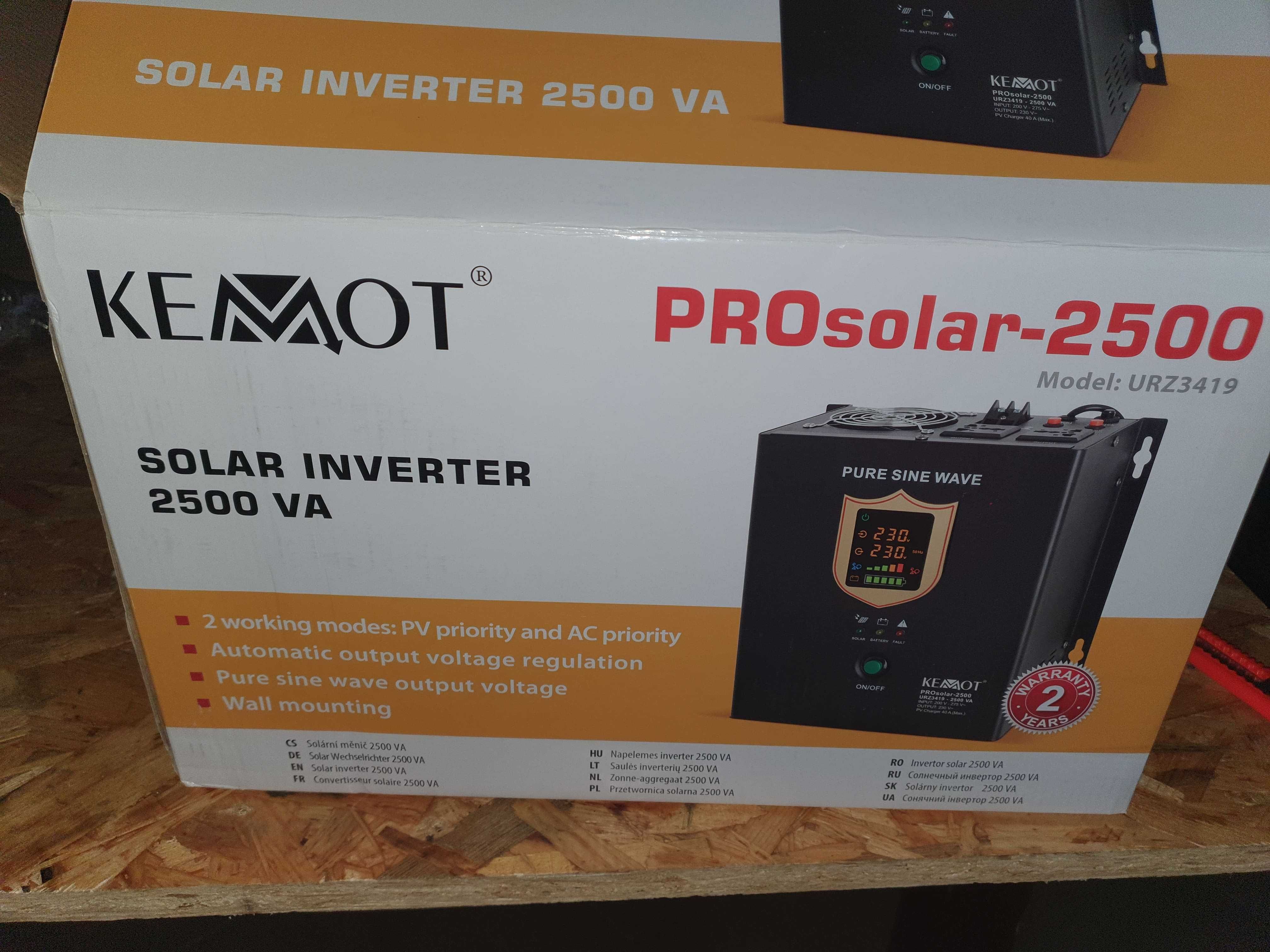 ИБП Kemot URZ3419 ProSolar-2500 VA с правильной синусоидой