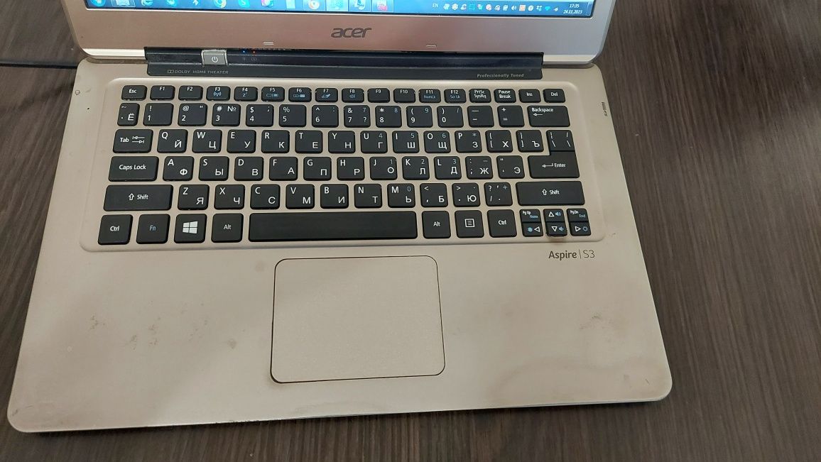 Ноутбук Acer Aspire S3 ms2346. ram 4Gb + SSD 500Gb