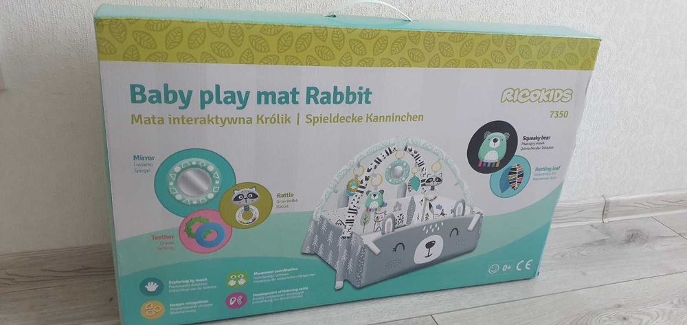 Дитячий ігровий килимок Ricokids "Baby play mat Rabbit"