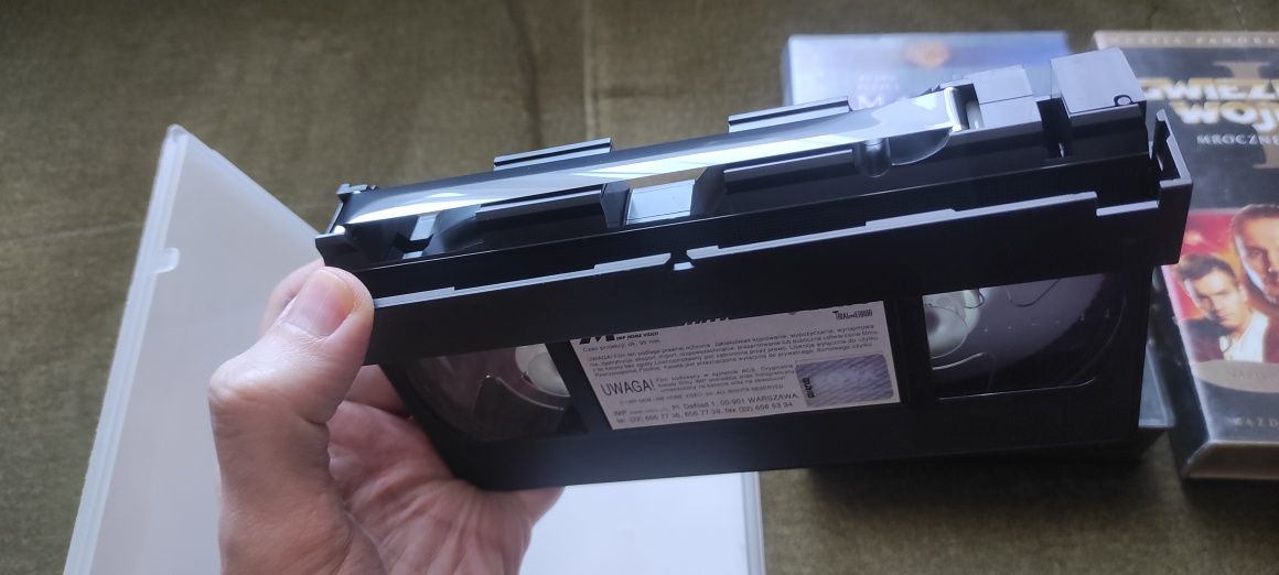 Kasety VHS Matrix Gwiezdne Wojny Mroczne widmo Prawnym na lewo 3 szt