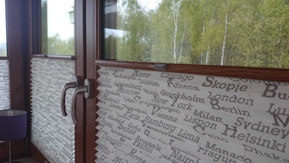 Żaluzje PLISOWANE , Plisy okienne , żaluzje Plisse NA WYMIAR - Żaluzje
