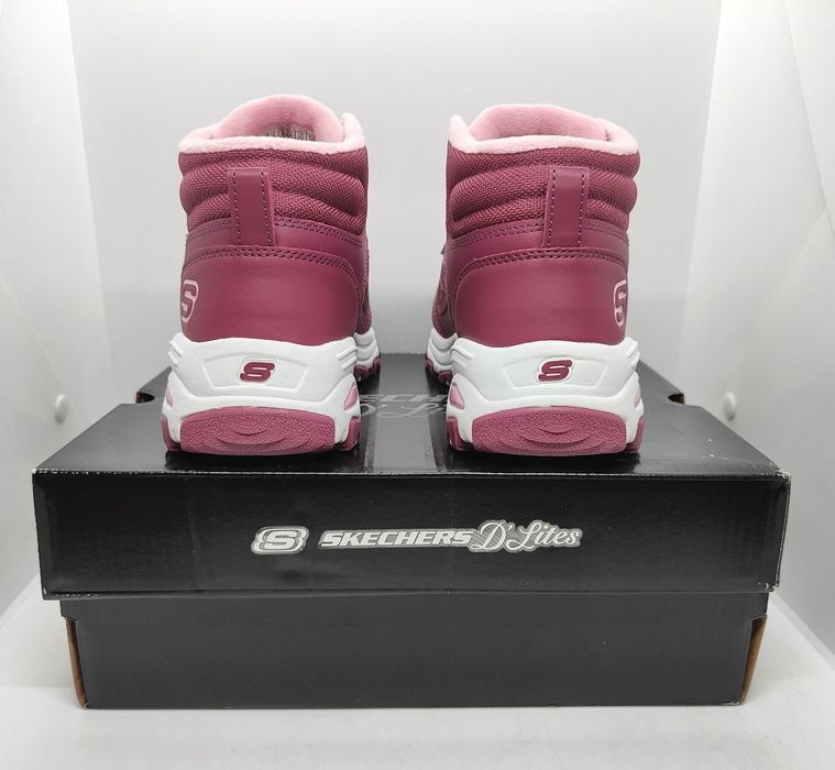 Теплые 20 20,5 21,5 22 23,5 24 25см ботинки Skechers оригинал