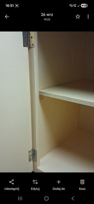 Kredens, stół, krzesła PRL