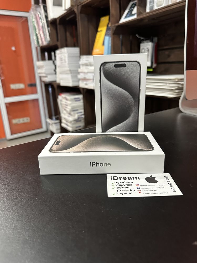 Apple iPhone 15 Pro Max 256 gb Black Titanium НАЯВНІСТЬ! ГАРАНТІЯ