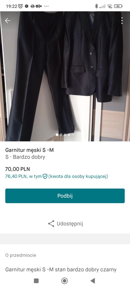 Garnitur Męski S-M