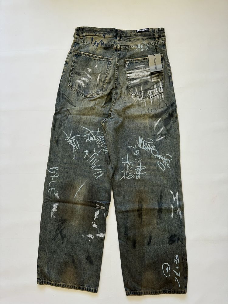 Джинсы Balenciaga Graffiti jeans vetements rick owens raf alyx