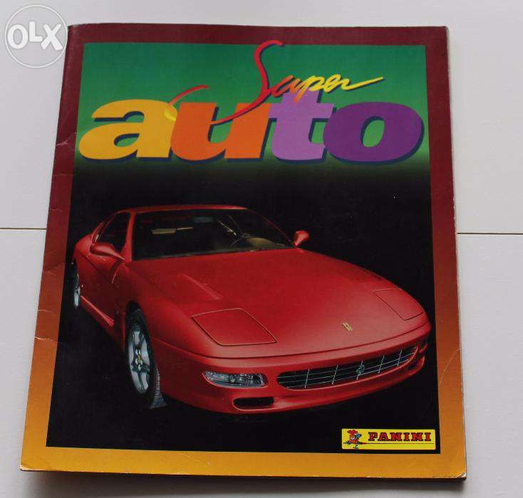 Caderneta "Super Auto" da Panini. Completa.