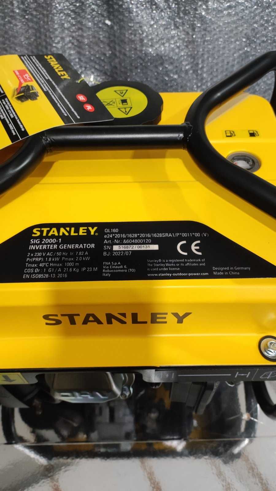 Генератор stanley inverter generator SIG 2000-1