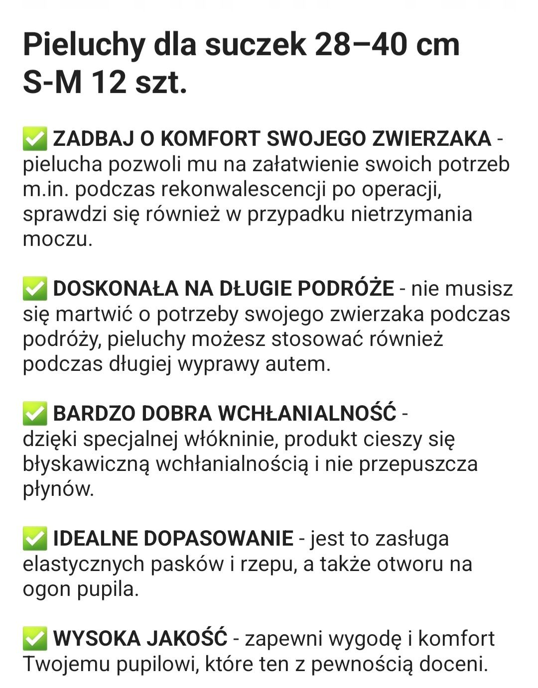 Pieluchy dla suczki psa