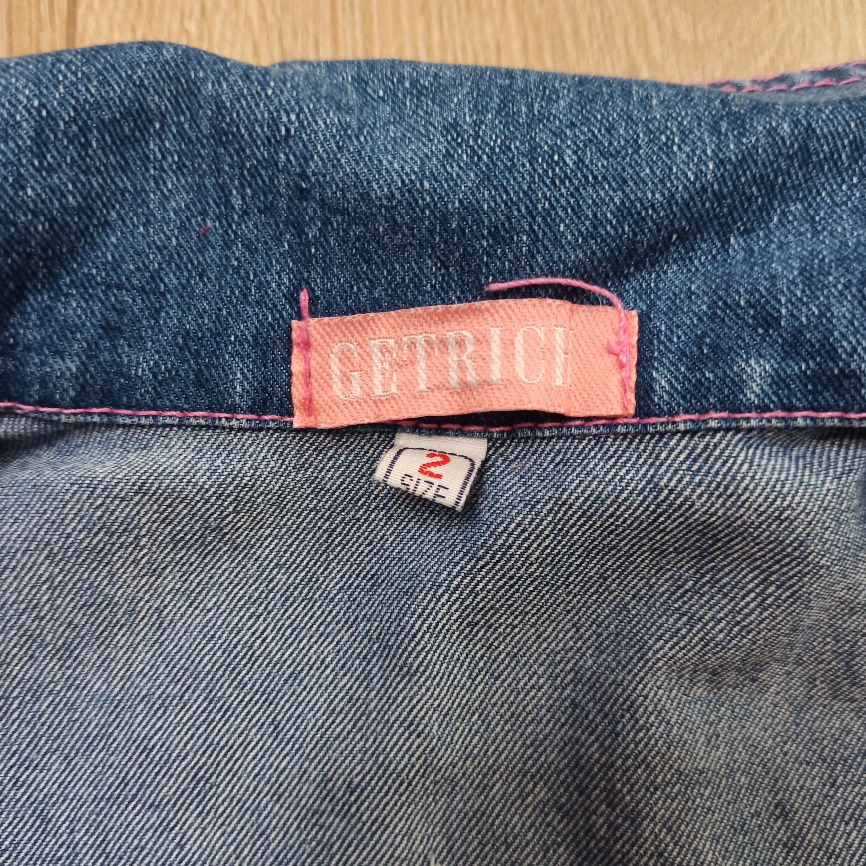 Śliczna kurka jeans dla dziewczynki, rozmiar 2, 98