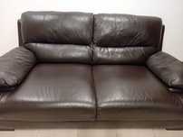2 Sofas pele sintetica 3 lugares