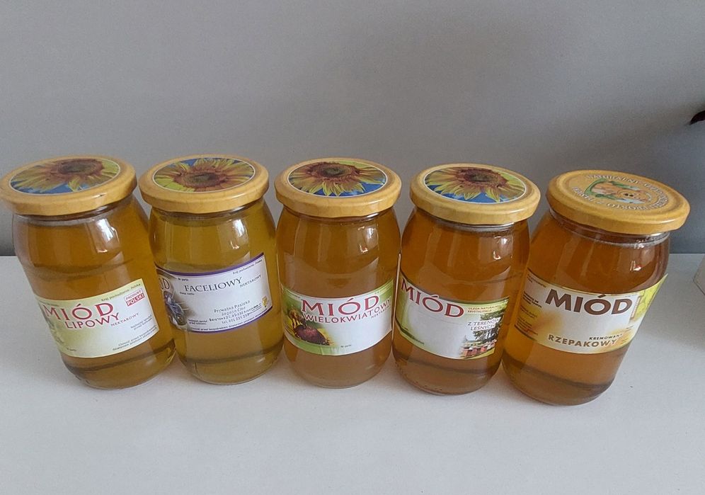 Miód  Faceliowy Lipowy  Rzepakowy Z Terenów Leśnych