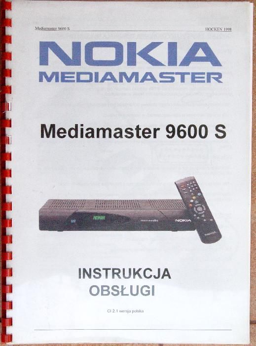 Tuner Nokia Mediamaster 9600 SCSI DBOX1 FTA oprogramowanie DVB2000