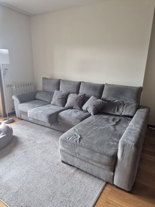 Sofá 3 lugares + chaise longue