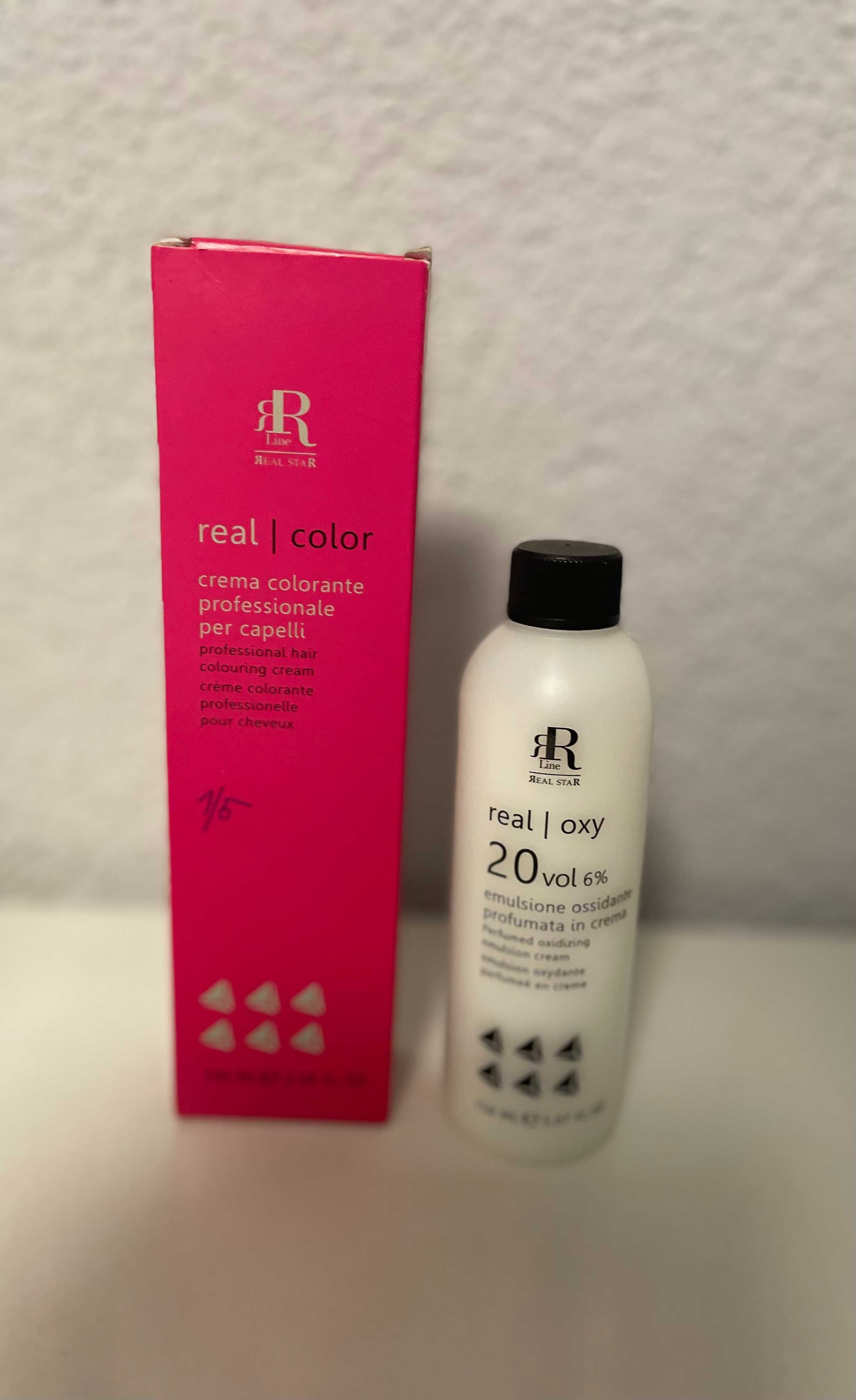 Farba do włosów RR line 5.0 naturals aktywator 6% brąz