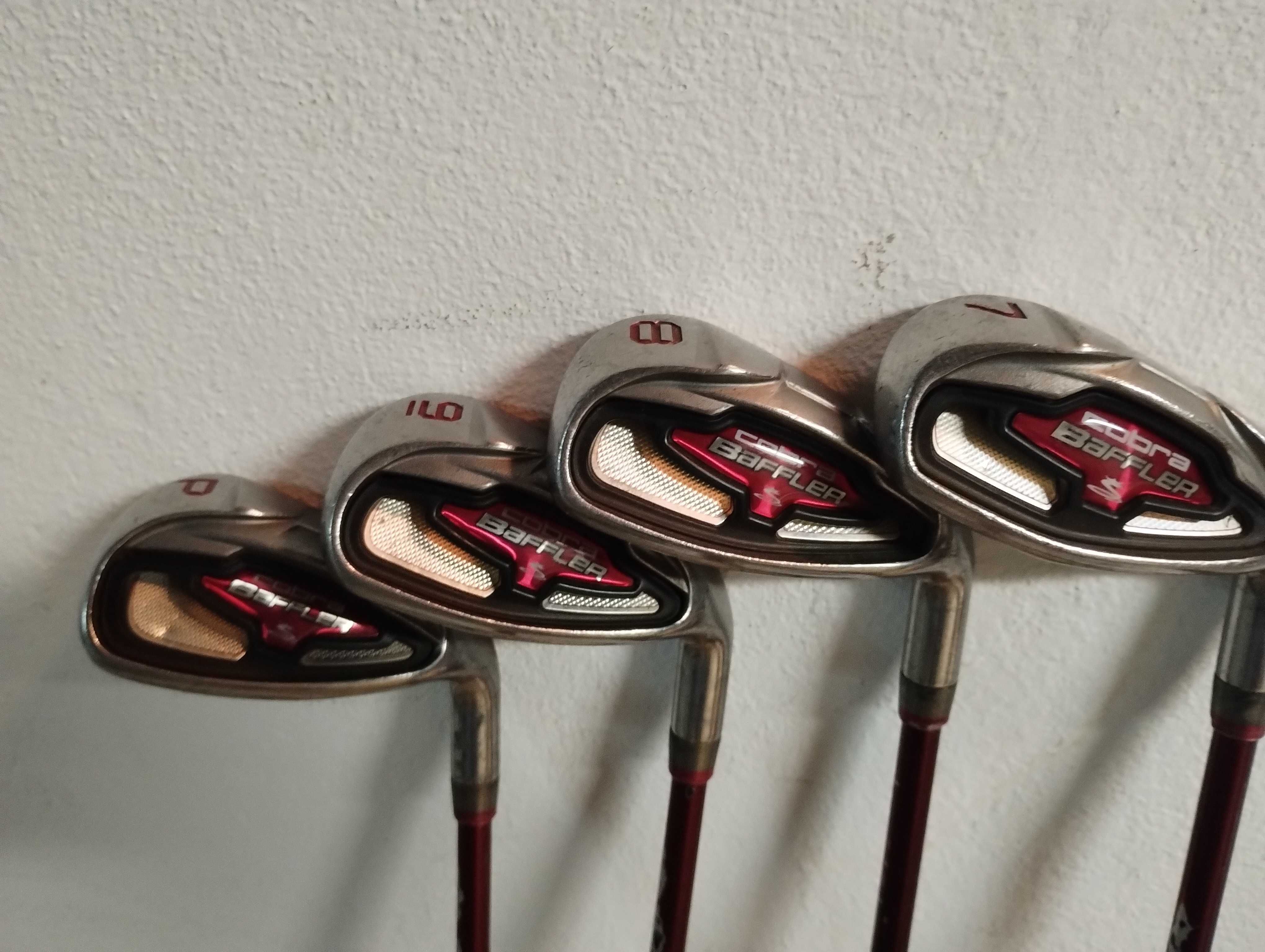 Zestaw kijów golfowych Cobra Baffler żelaza + woody