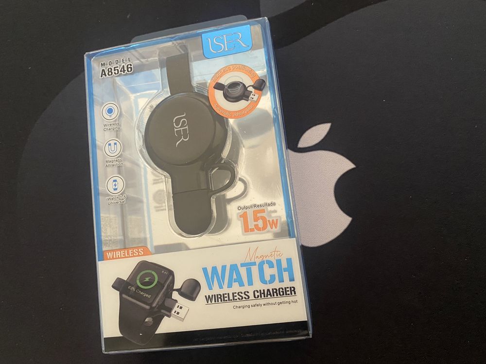 Carregador Apple Watch portátil sem fios