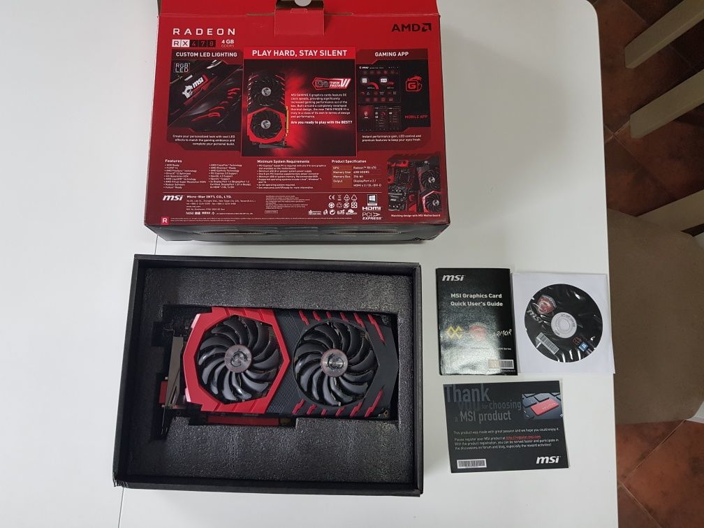 Відеокарта AMD Radeon MSI RX 470 GAMING X 4G GDDR5 (256bit)