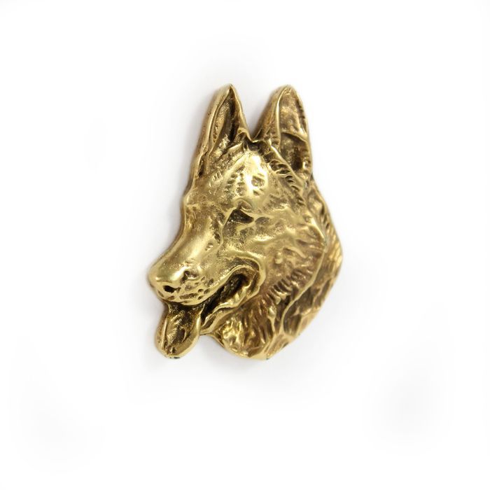 Owczarek niemiecki pin pozłocony w pudełku Art-Dog