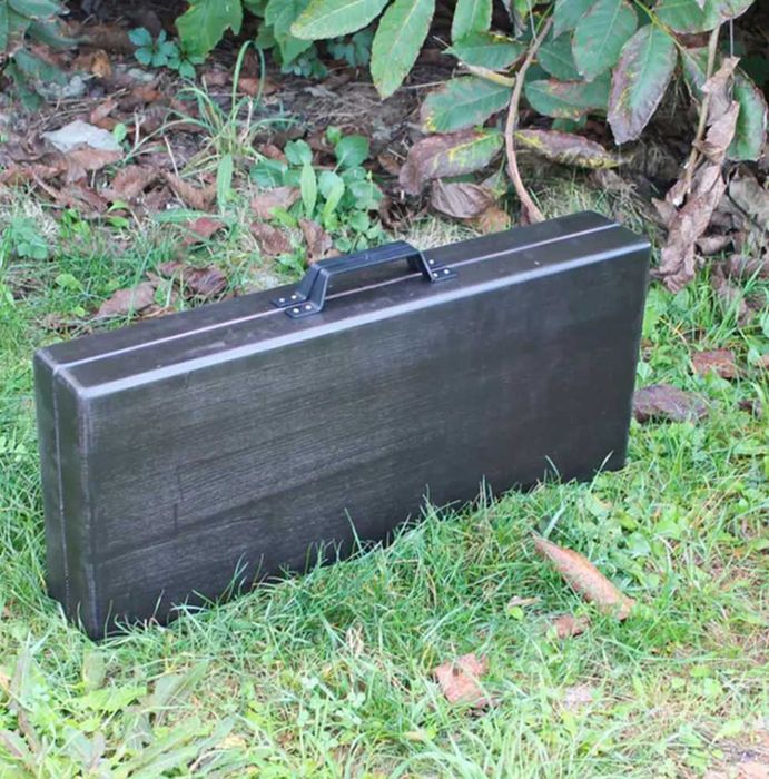 Набір для гриля: шампури та приладдя у кейсі з дерева на природу