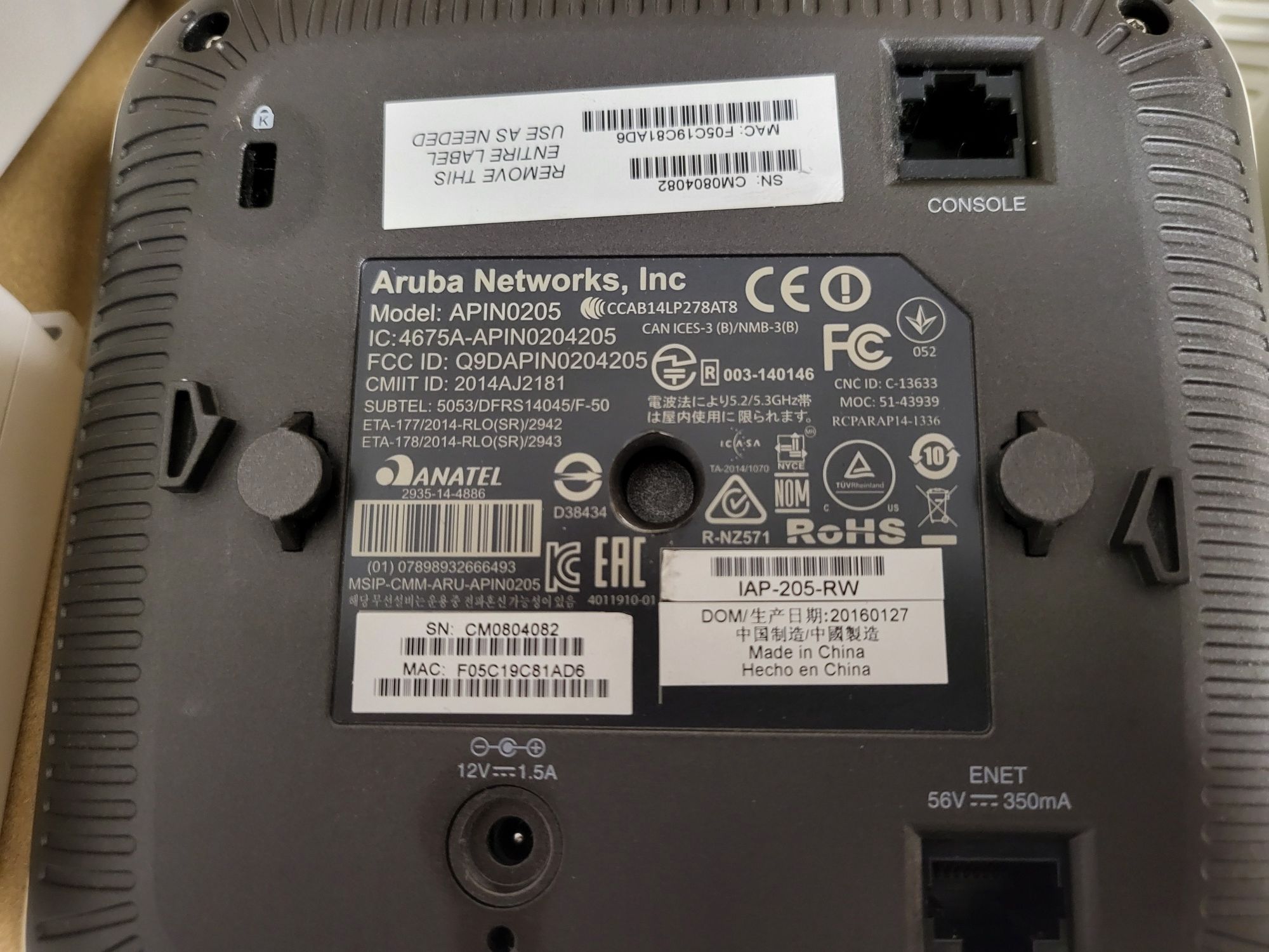 Garage Sale! Access Points Aruba IAP-205 c/ acessórios