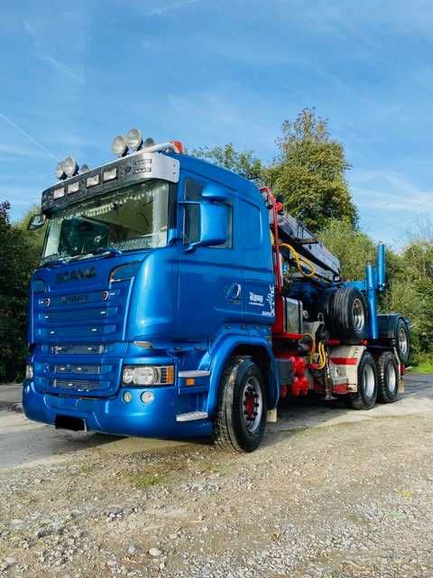 Scania r500 do drewna drzewa dluzycy