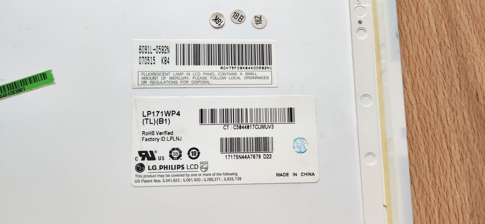 матрица дисплей для ноутбука LP171WP4-TLB1