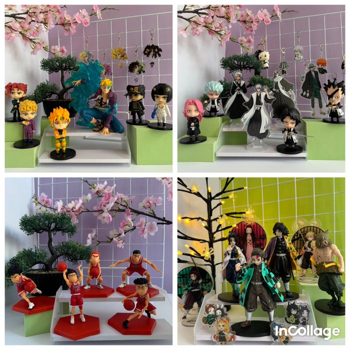 Аніме фігурки , волейбол, баскетбол футбол джоджо бліч наруто хатсуне