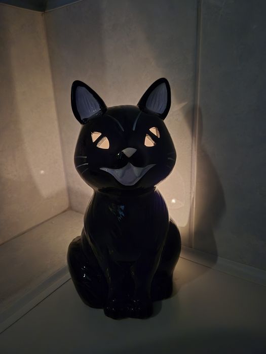 Świecznik kot, Halloween, 26 cm