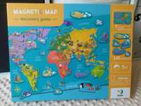 Gra edukacyjna magnetyczna Discovery Game mapa świata