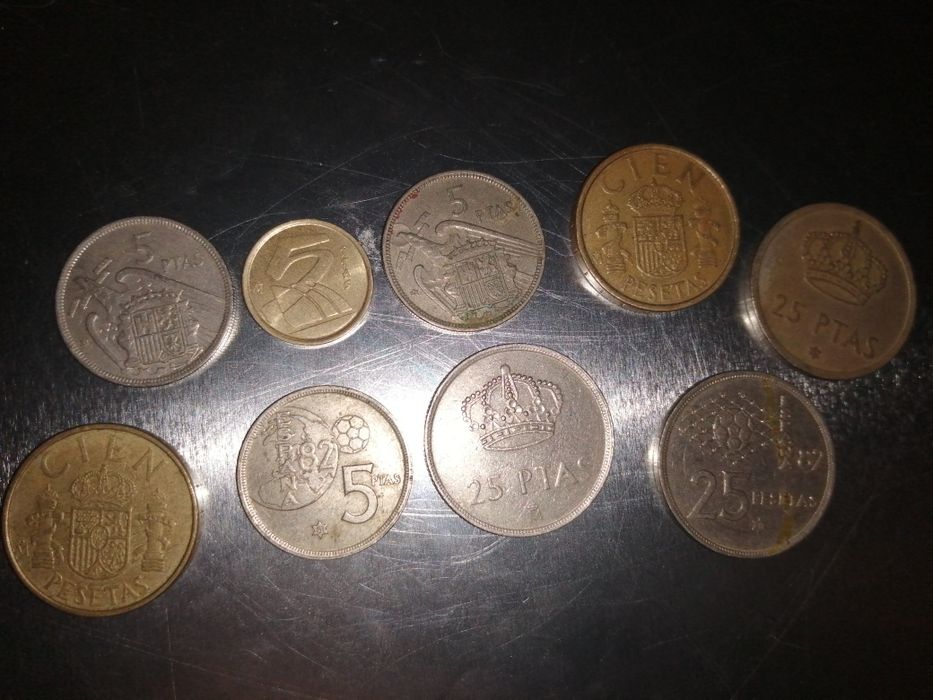 Moedas Espanholas em bom estado