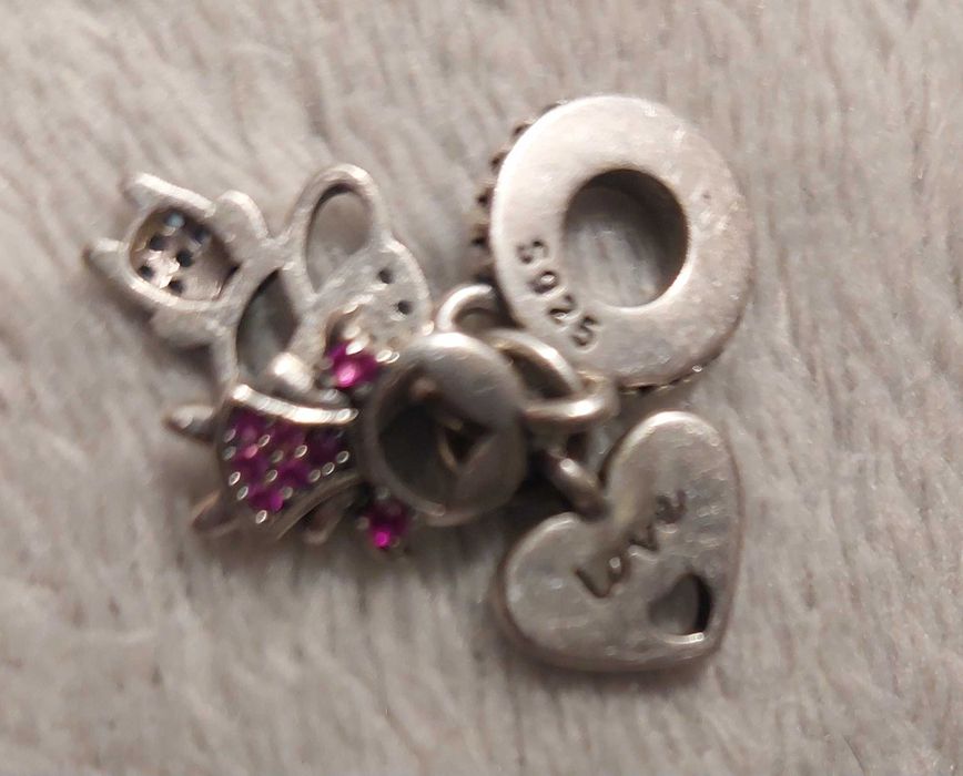 Charms srebro rodzina dzieci parka forever love