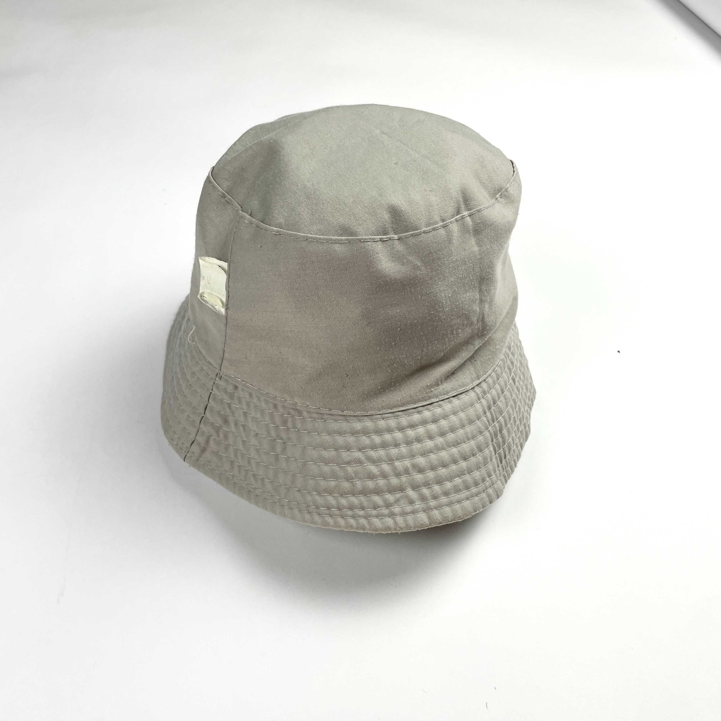 Vintage beżowy bucket hat kapelusz 90s 80s retro streetwear y2k